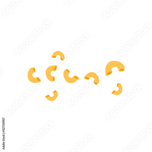 Italian macaroni pasta illustration 