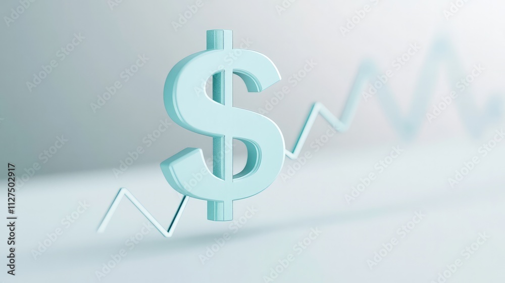 Minimalist Line Graph Depicting Economic Indicators like Inflation and GDP Growth, with a Central Dollar Sign Highlighting the Impact of Monetary Policy Minimalist Line Graph Depicting Economic Indicators like Inflation and GDP Growth, with a Central Dollar Sign Highlighting the Impact of Monetary Policy