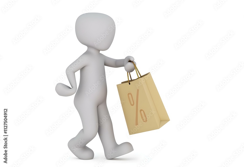 Big discount and shopping sale. Man buy shopping bag isolated on white. Man with shopper bag. Purchasing present online. Buy and pay online. Man pay online in internet shop. Black Friday Big discount and shopping sale. Man buy shopping bag isolated on white. Man with shopper bag. Purchasing present online. Buy and pay online. Man pay online in internet shop. Black Friday