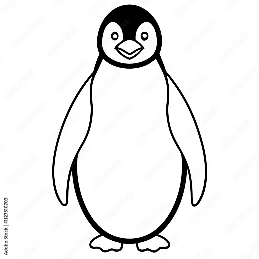 Fototapeta premium penguin on a white background