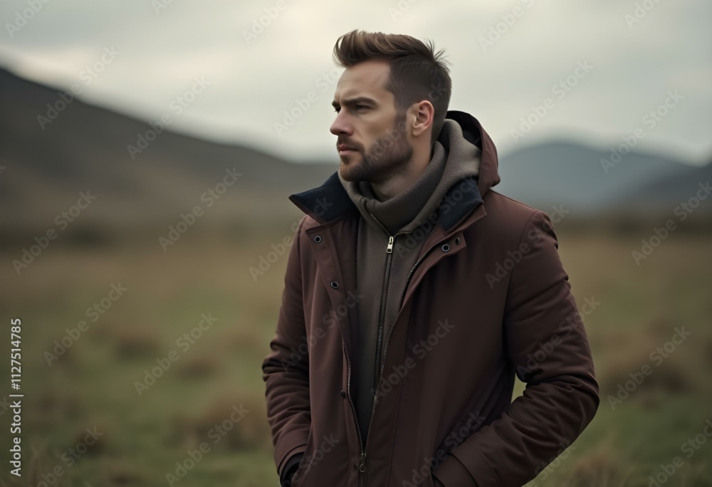 man in outerwear outdoors with copy space. stylish man in outerwear outdoor. man in outerwear man in outerwear outdoors with copy space. stylish man in outerwear outdoor. man in outerwear