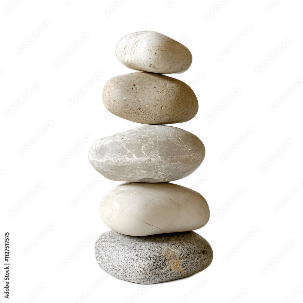 Balanced Stones Stacked Harmoniously in Natural Setting Balanced Stones Stacked Harmoniously in Natural Setting