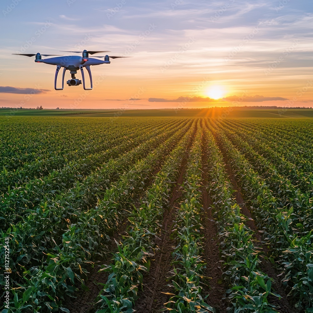 Drone over Soybean Field Drone over Soybean Field