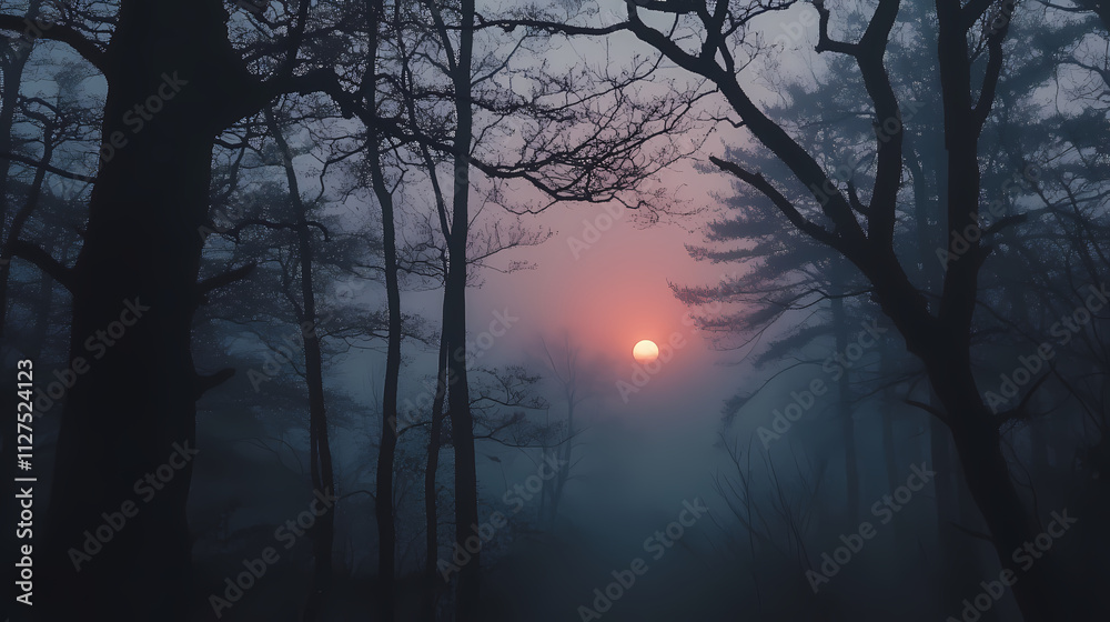 Mysterious ashen hues at twilight's gentle hour. Ashen. Illustration Mysterious ashen hues at twilight's gentle hour. Ashen. Illustration