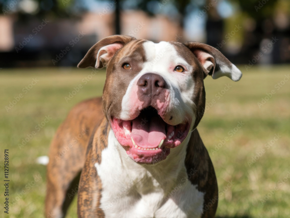 Adorable pitbull juguetón al aire libre
Adorable pitbull juguetón al aire libre