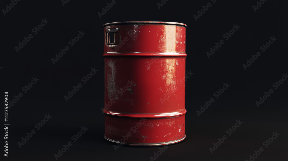 3d red oil barrel. Metal gas can vector mockup. Chemical container package for petroleum or gasoline isolated render design set. Realistic canister for industrial pollution. Empty glossy steel tank 3d red oil barrel. Metal gas can vector mockup. Chemical container package for petroleum or gasoline isolated render design set. Realistic canister for industrial pollution. Empty glossy steel tank