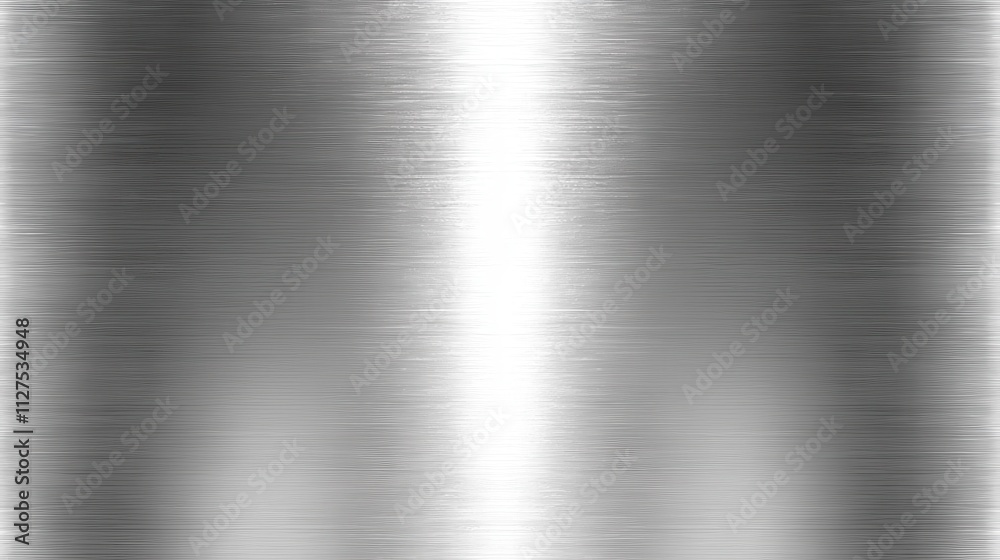 Brushed metal surface with bright reflection. Brushed metal surface with bright reflection.