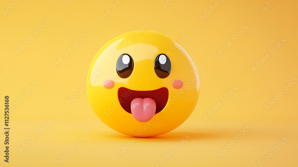 3d render emoji face, smile, show tongue and surprised wow emotions. Yellow naughty comic emoticon character smiling, teasing and fooling facial expression. Isolated funny app messenger vector icons 3d render emoji face, smile, show tongue and surprised wow emotions. Yellow naughty comic emoticon character smiling, teasing and fooling facial expression. Isolated funny app messenger vector icons