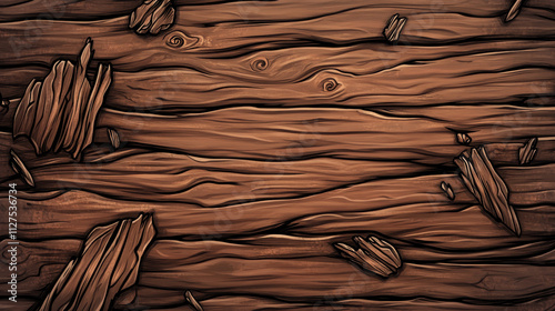 Stream is offline twitch cartoon background vector label. Creative game banner design template for broadcast video screen overlay. Esport gamer cover wallpaper for channel interface with wood texture