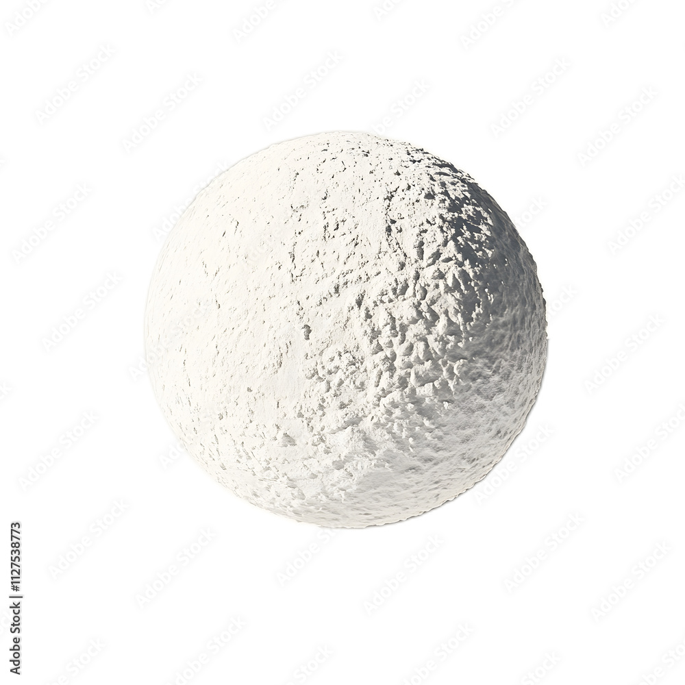 Textured White Sphere with Rough Surface for Digital Rendering Textured White Sphere with Rough Surface for Digital Rendering