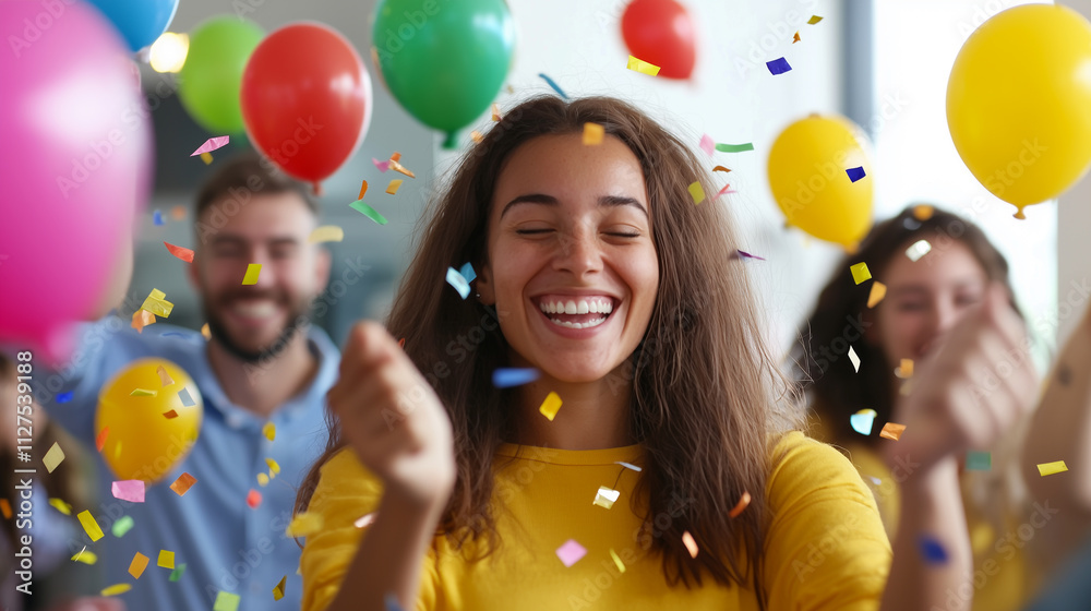 Celebrating Diversity and Inclusivity in the Vibrant Office Environment Filled With Joy and Color