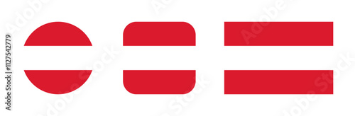 Austria flag icon set