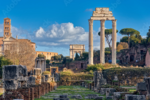 Obraz na płótnie Roman Forum w salonie