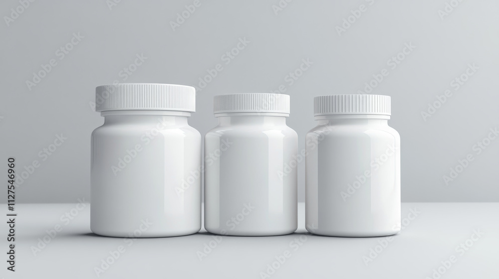 White plastic pill bottle mockup. Realistic 3d vector illustration set of vitamin or supplement jar template. Closed package container for medicine with cap. Pharmacy cylinder packaging canister. White plastic pill bottle mockup. Realistic 3d vector illustration set of vitamin or supplement jar template. Closed package container for medicine with cap. Pharmacy cylinder packaging canister.