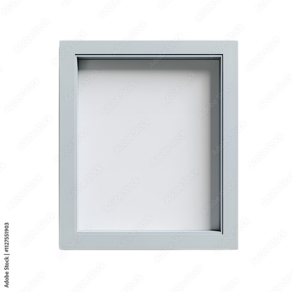 Minimalist Open Frame for Photo Display in Light Gray Color Minimalist Open Frame for Photo Display in Light Gray Color