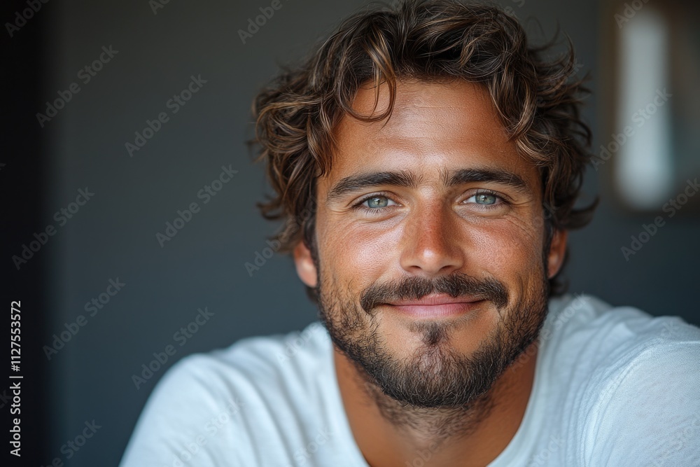 A close-up shot of a man with a beard A close-up shot of a man with a beard