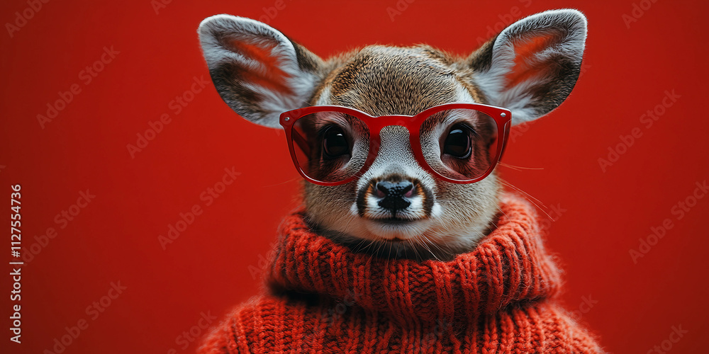 christmas deer in the snow, deer in the forest christmas deer in the snow, deer in the forest