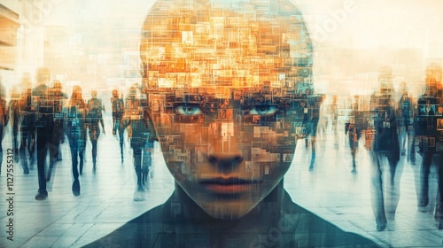 Facial and iris recognition technology.