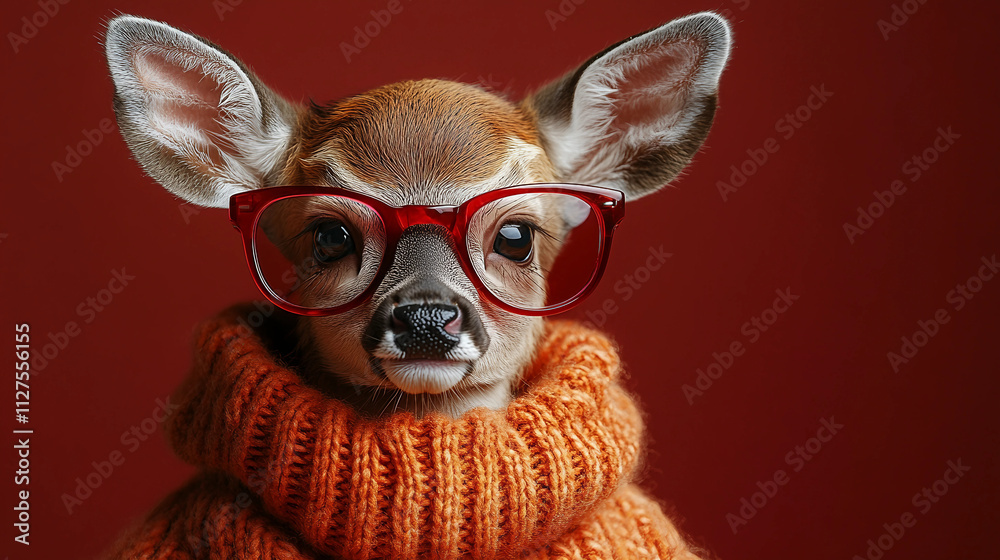 christmas deer in the snow, deer in the forest christmas deer in the snow, deer in the forest