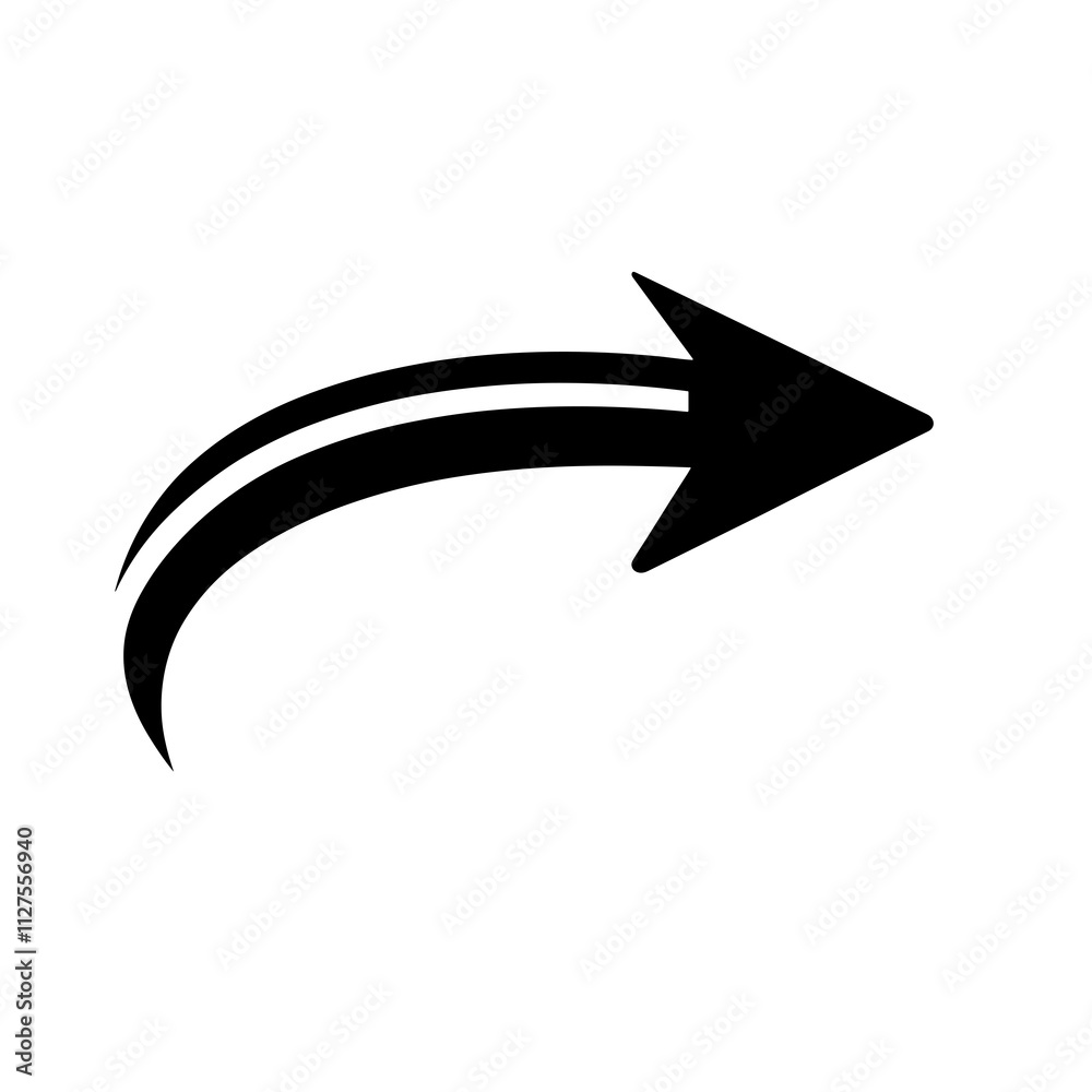 Arrow point around Curved arrows. Arrow sign. Curved arrow pointing right direction pointed behind Arrow point around Curved arrows. Arrow sign. Curved arrow pointing right direction pointed behind