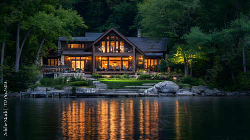 A Serene and Peaceful Lake House Retreat Emphasizing Mindfulness and Relaxation for Total Wellbeing