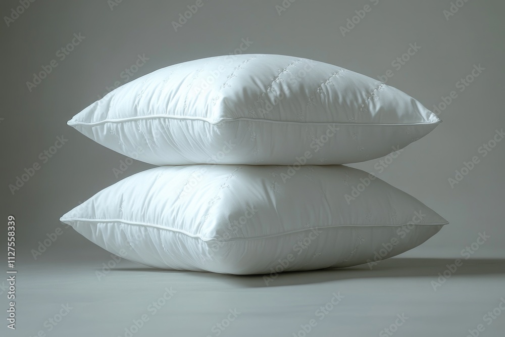 A stack of three pillows, possibly used as a decorative display or storage container A stack of three pillows, possibly used as a decorative display or storage container