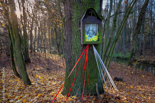 A roadside shrine to Jesus Christ photo