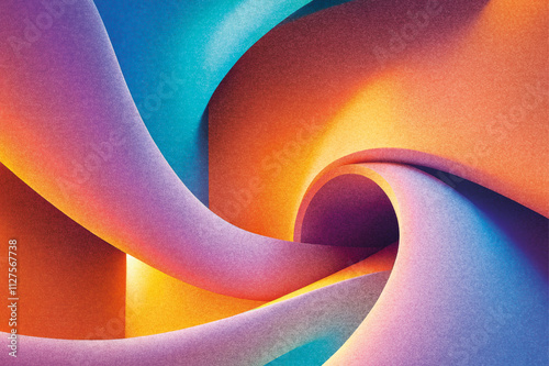 Colorful abstract background with grainy textures swirling together