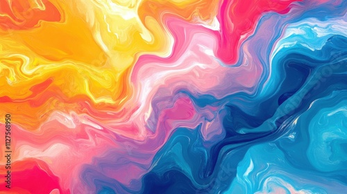 Wallpaper Mural colorful Abstract pattern background. Illustration template summer Torontodigital.ca