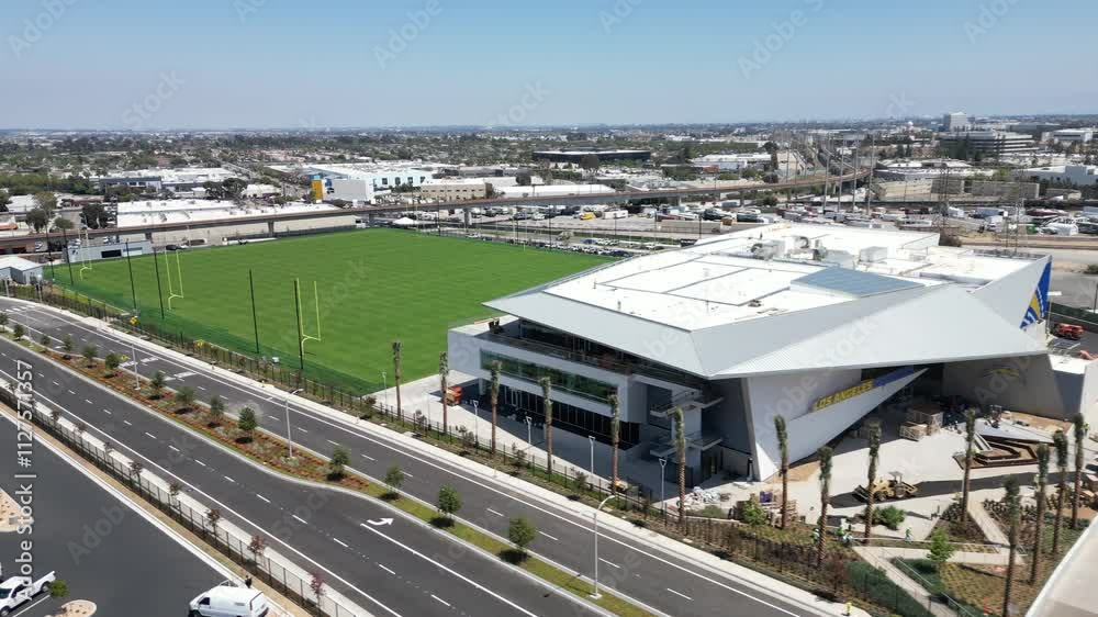 LA Chargers training facility El Segundo Drone Aerial LA Chargers training facility El Segundo Drone Aerial