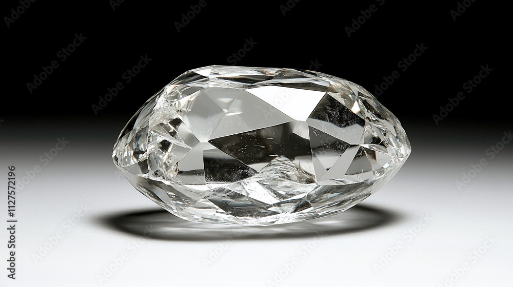 Sparkling,faceted,clear quartz crystal gemstone on white background. Sparkling,faceted,clear quartz crystal gemstone on white background.