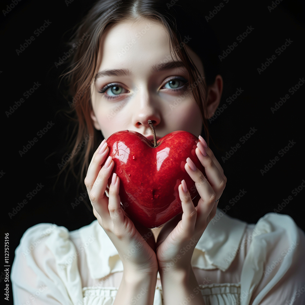 portrait of a sad woman holding a drippy portrait of a sad woman holding a drippy