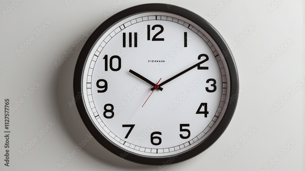 A wall clock A wall clock