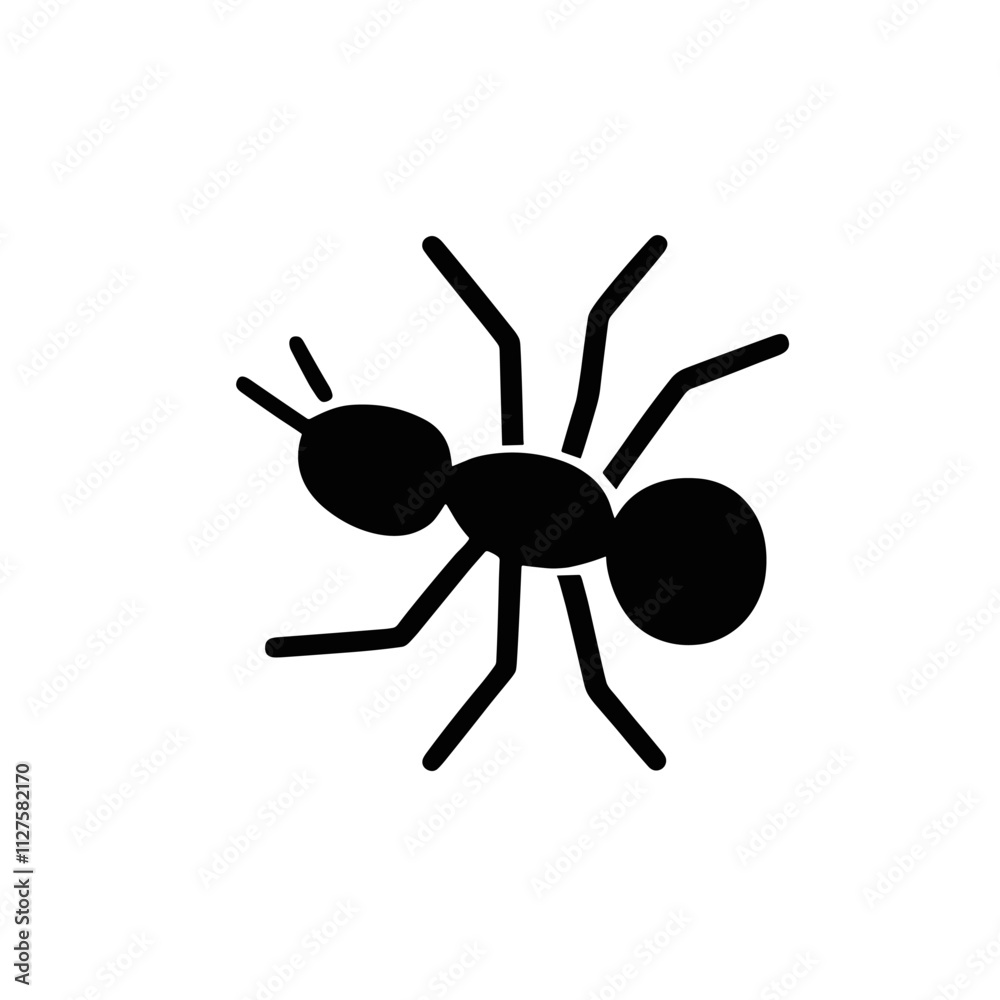 Simple Ant Icon for Representing Insects, Nature, and Pest Control - Ideal for Educational and Nature-Themed Designs Simple Ant Icon for Representing Insects, Nature, and Pest Control - Ideal for Educational and Nature-Themed Designs