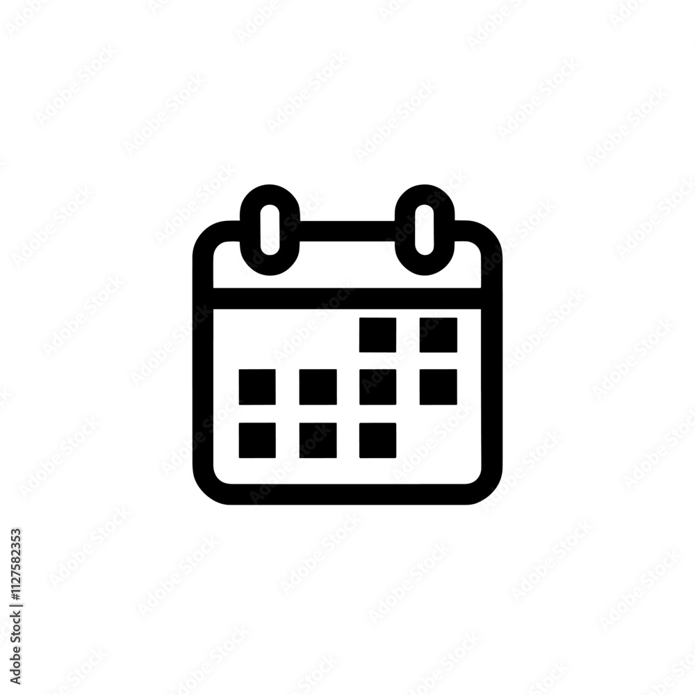 Calendar with Clock Icon Representing Scheduling, Appointments, and Time Management - Perfect for Business Planning, Reminders, and Organization Calendar with Clock Icon Representing Scheduling, Appointments, and Time Management - Perfect for Business Planning, Reminders, and Organization
