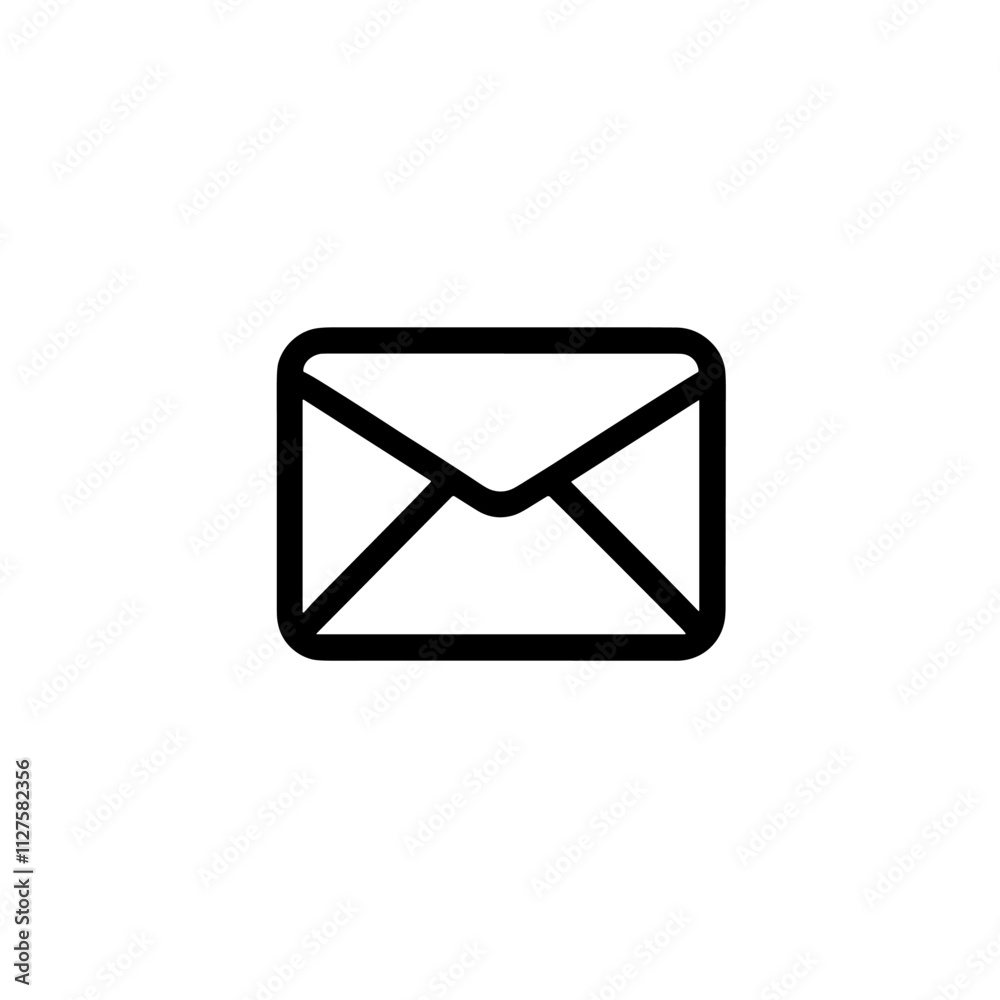 Simple Envelope Icon Representing Communication, Messaging, and Mail - Ideal for Email, Social Media, and Correspondence Designs Simple Envelope Icon Representing Communication, Messaging, and Mail - Ideal for Email, Social Media, and Correspondence Designs