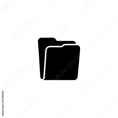 Folder Icon Representing File Organization, Documents, and Office Management - Ideal for Data Storage, Filing Systems, and Business Applications