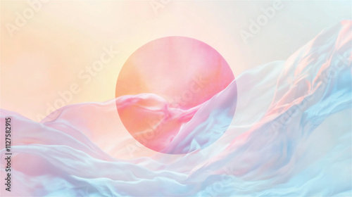 ピンクとオレンジの美しい映像表現：グラフィックデザインと気象現象の魅力 generative ai