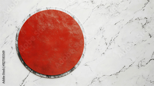 惹きつけられる赤い盛り皿の風景 - 鮮烈な赤色の魅力を描き出す generative ai