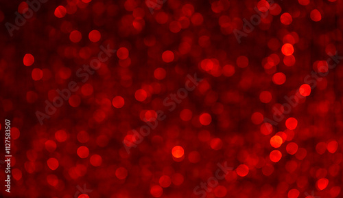 Shining blurred red bokeh. Background and texture