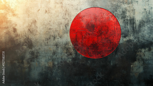 静物写真の魅力を描く赤い球体の天体シーン generative ai