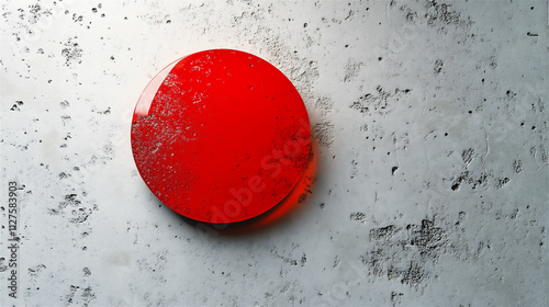 真紅の球体シーン：未明の赤い光を描く generative ai