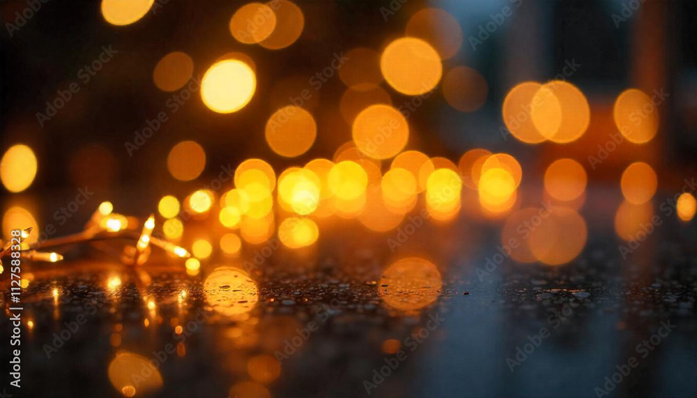 Glowing New Year Tree Lights in the City at Night with Bokeh and Sparkle.
Glowing New Year Tree Lights in the City at Night with Bokeh and Sparkle.