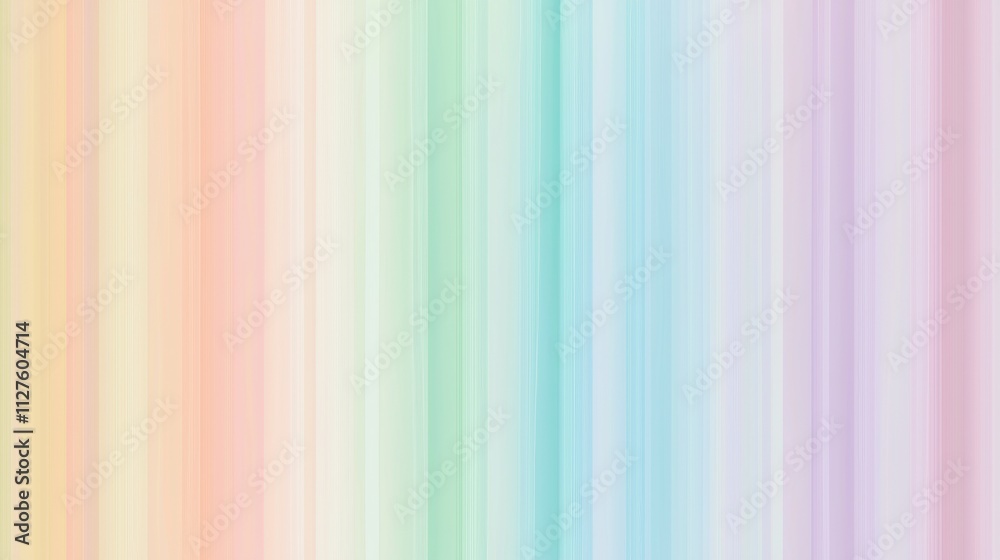 Soft pastel rainbow colors gradient creating a smooth vertical stripes pattern, perfect for backgrounds, banners, or any design project needing a touch of subtle color Soft pastel rainbow colors gradient creating a smooth vertical stripes pattern, perfect for backgrounds, banners, or any design project needing a touch of subtle color