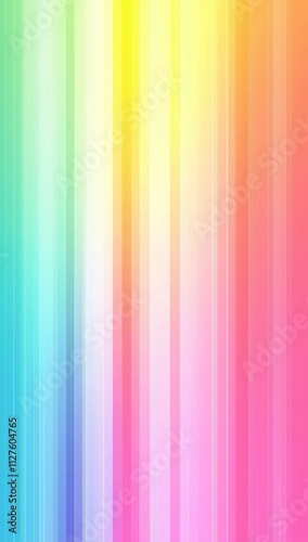 Vertical stripes of pastel rainbow colors blend seamlessly, forming a vibrant and dynamic pattern, perfect for various backgrounds and design applications