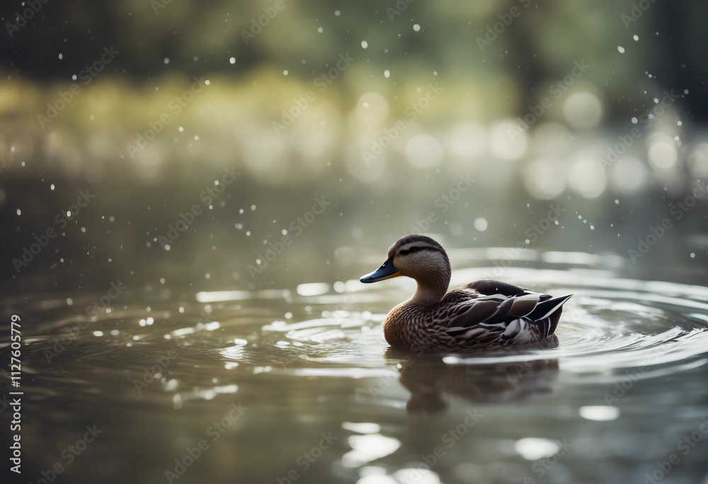 Duck drowned failure and SOS concept Duck drowned failure and SOS concept