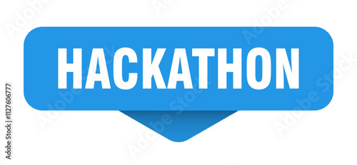 HACKATHON STICKER, BUTTON, SIGN