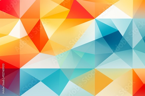 Vibrant abstract geometric shapes and dynamic pattern design for modern art enthusiasts