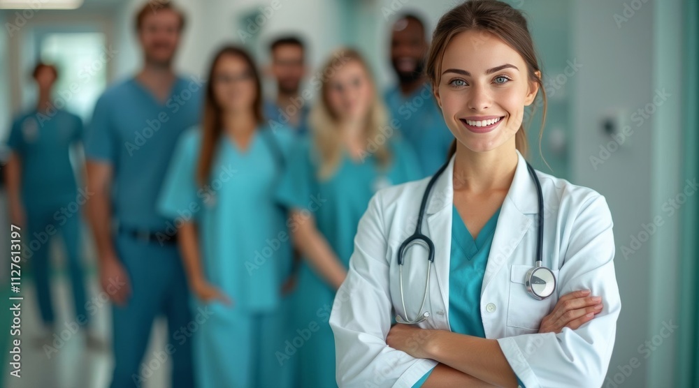 Portrait of a smiling female doctor Portrait of a smiling female doctor