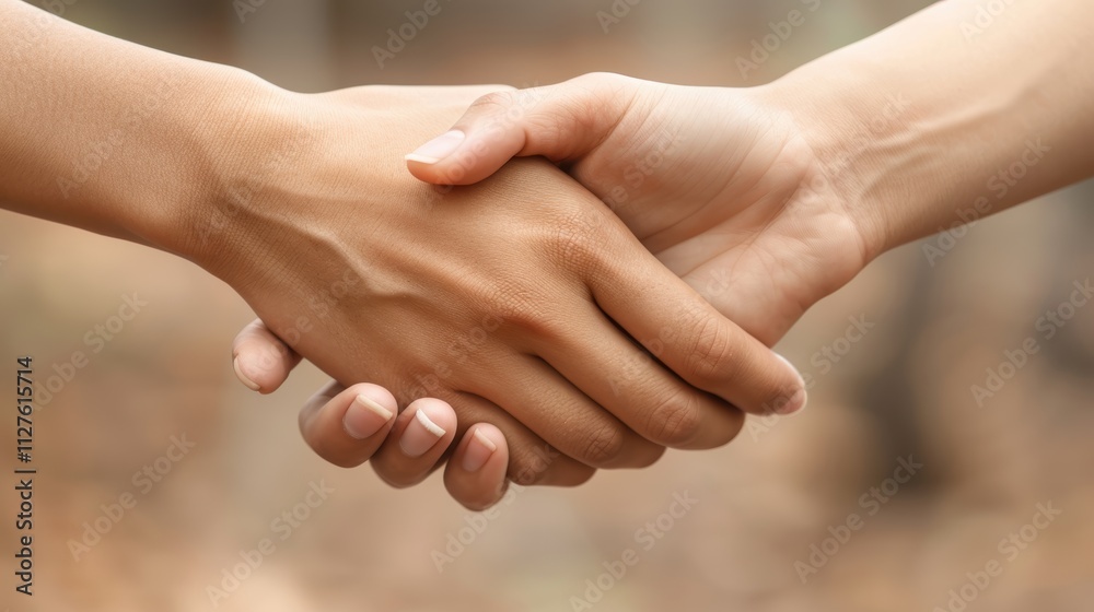 Two people engaging in a firm handshake, representing concepts of connection, agreement, trust, and partnership between individuals in various social or business contexts Two people engaging in a firm handshake, representing concepts of connection, agreement, trust, and partnership between individuals in various social or business contexts